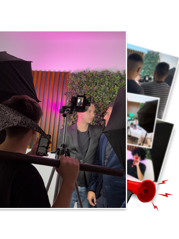 Behind the scenes — filmare reclamă